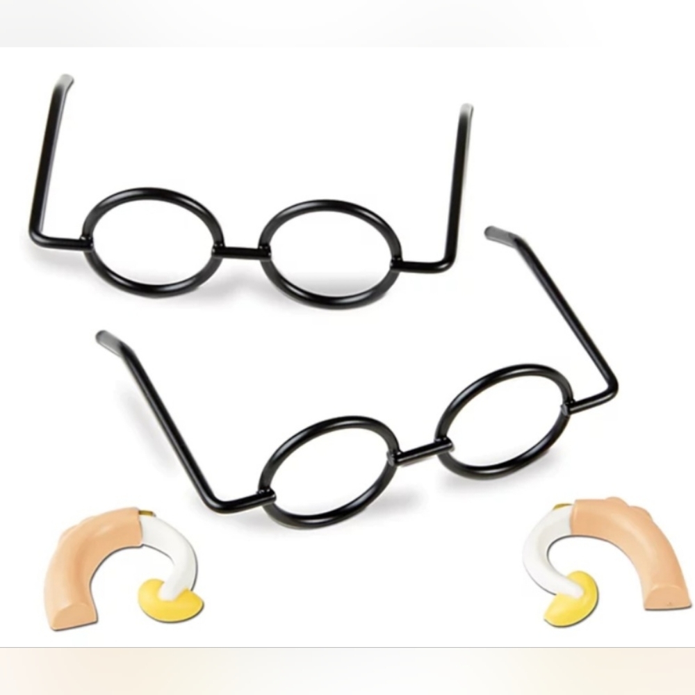 Doll hearing aids & glasses